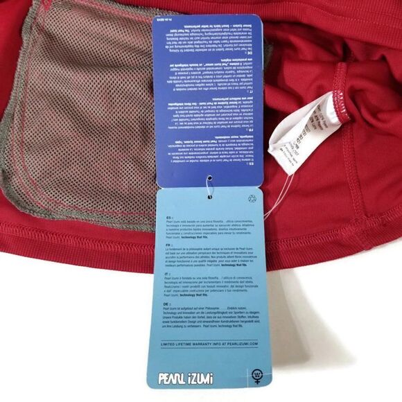 Nwt 2007 Pearl Izumi Womens Medium 1/2 Zip Red Boulder Bike Top Jersey $59.95 - Picture 9 of 11